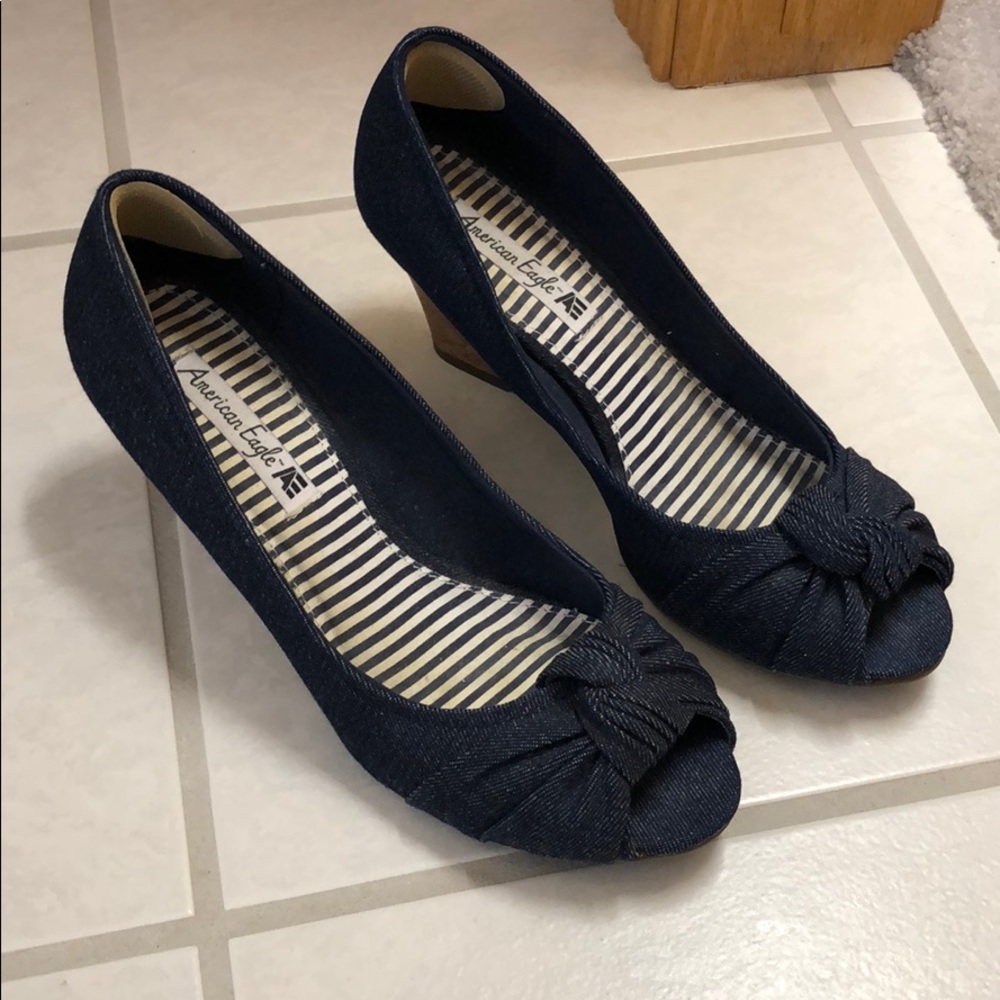 Blue jean sandal